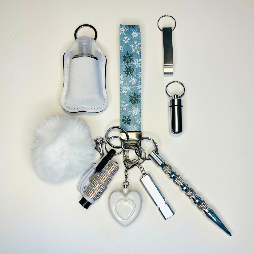 Sparkly Ice Blue Snowflake Holiday Bundle