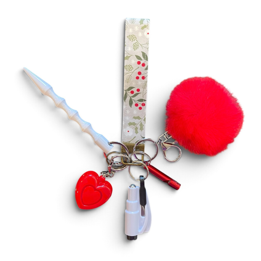 Merry Berry Wristlet Safety Keychain