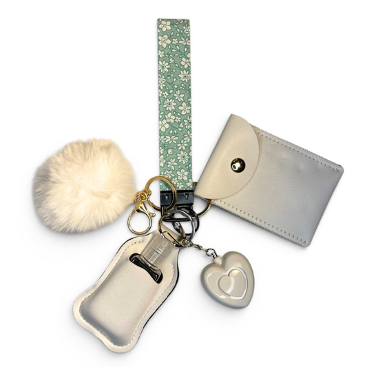 Sage Bloom Pop Tween Safety Keychain