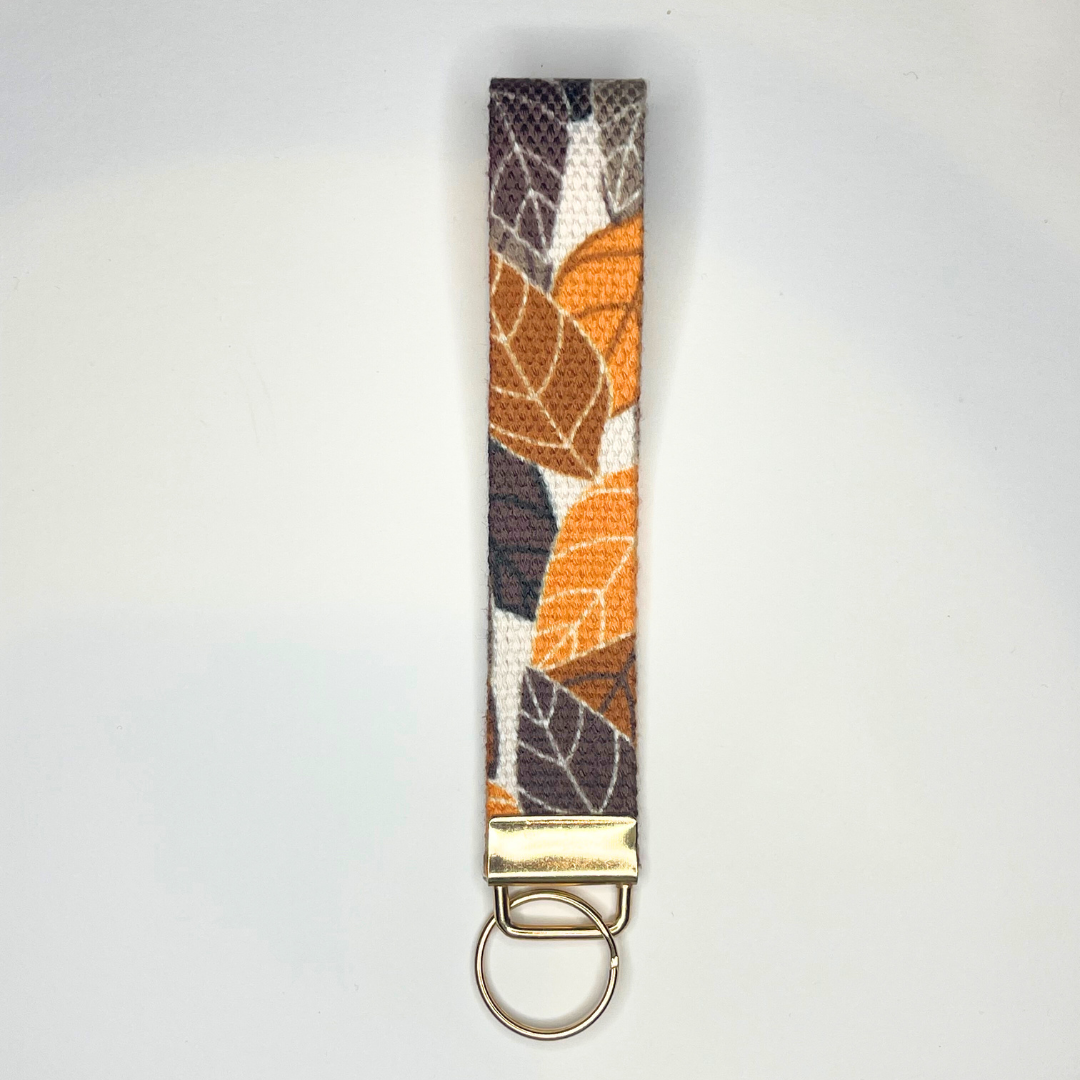 Fall Leaves Wristlet Strap