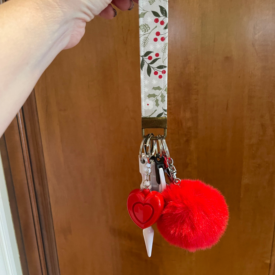 Merry Berry Wristlet Safety Keychain