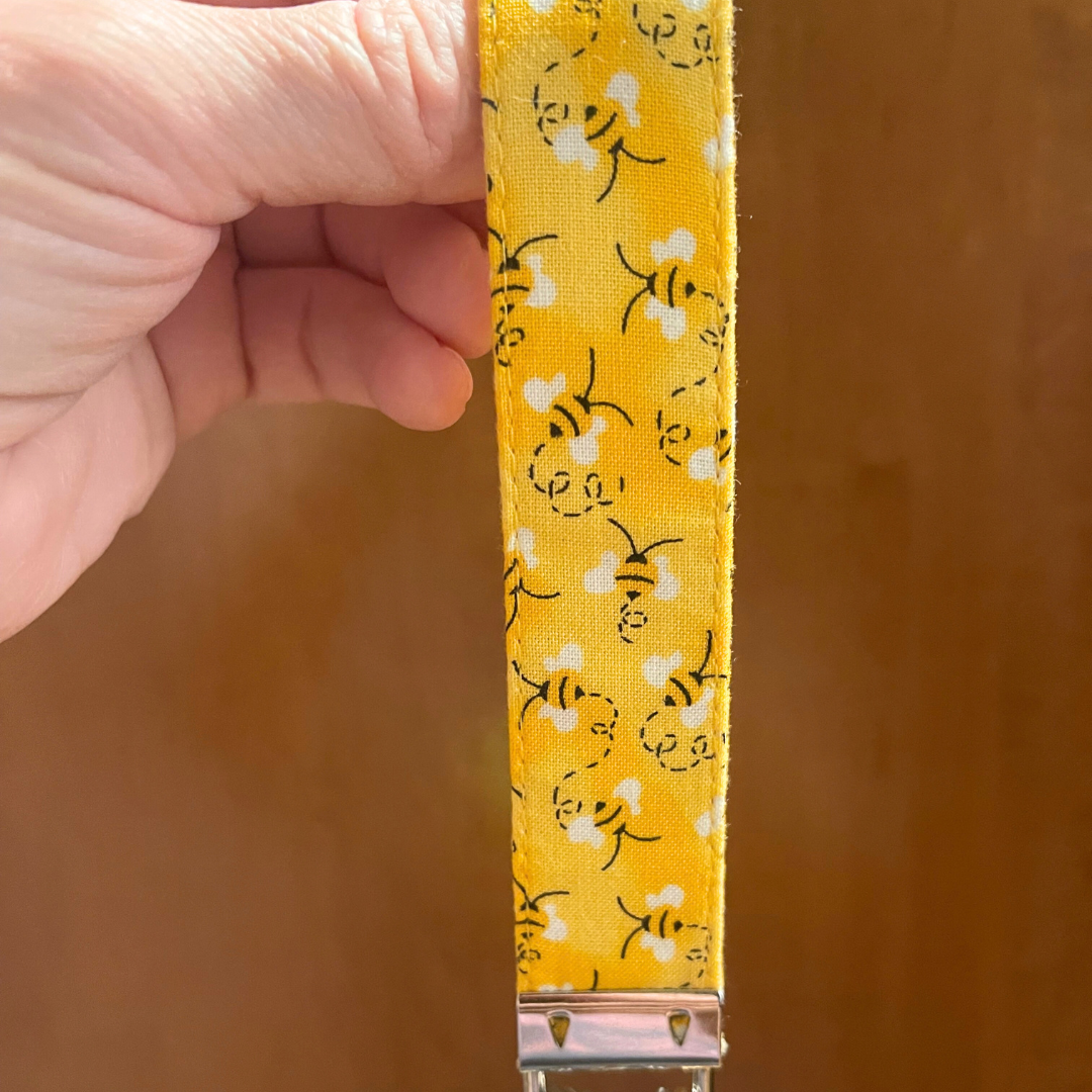 Bumblebee Wristlet Mini Safety Keychain