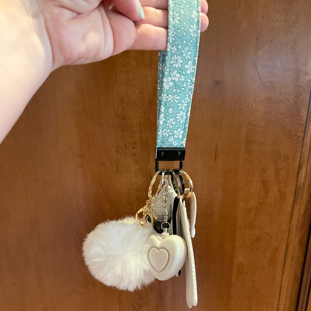 Sage Bloom Pop Tween Safety Keychain