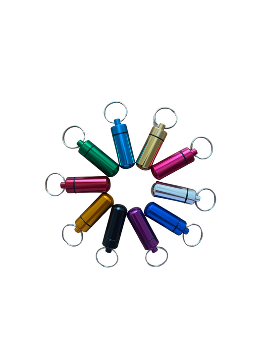 Portable Pill/Medication Case Keychain